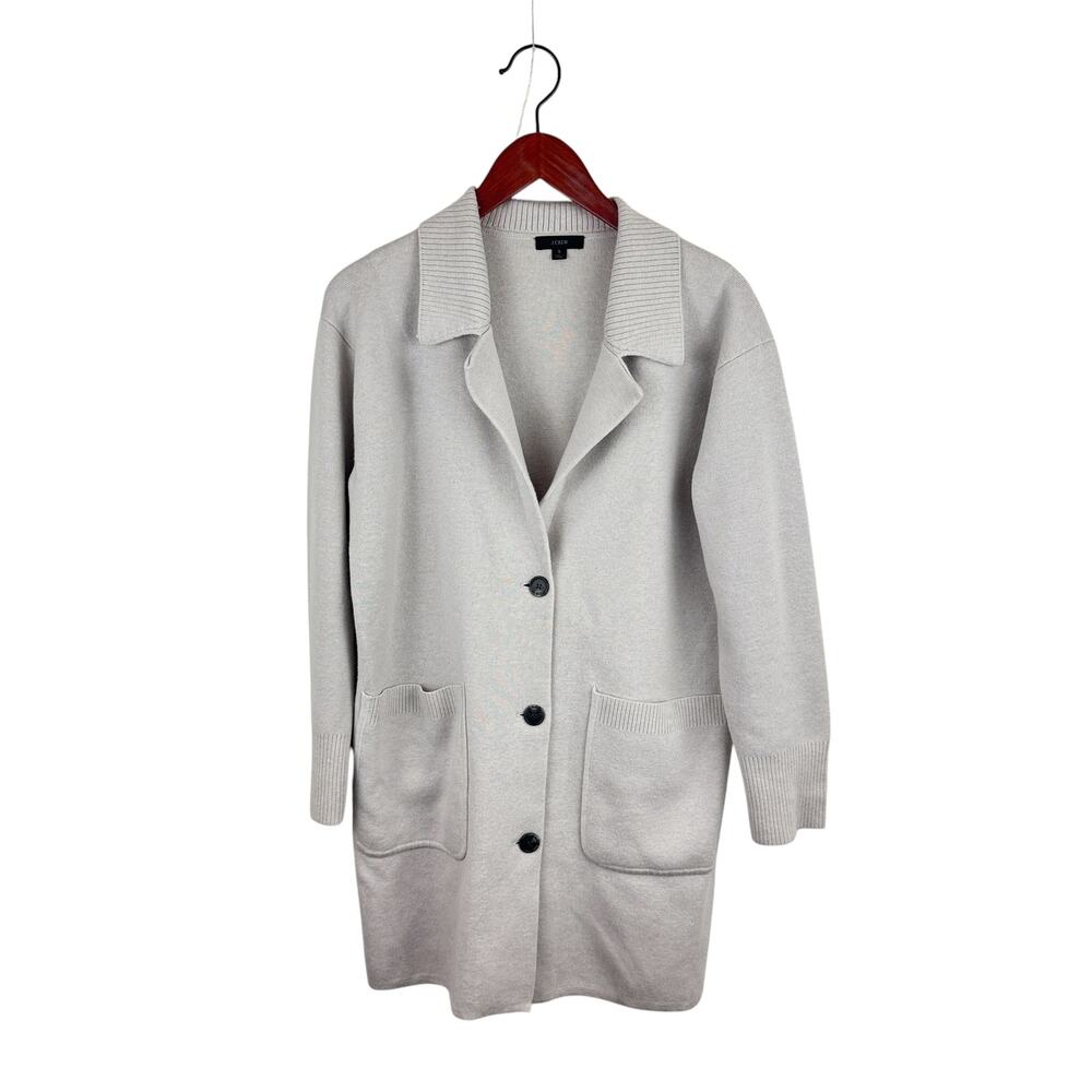 J. Crew Collared Sweater Jacket